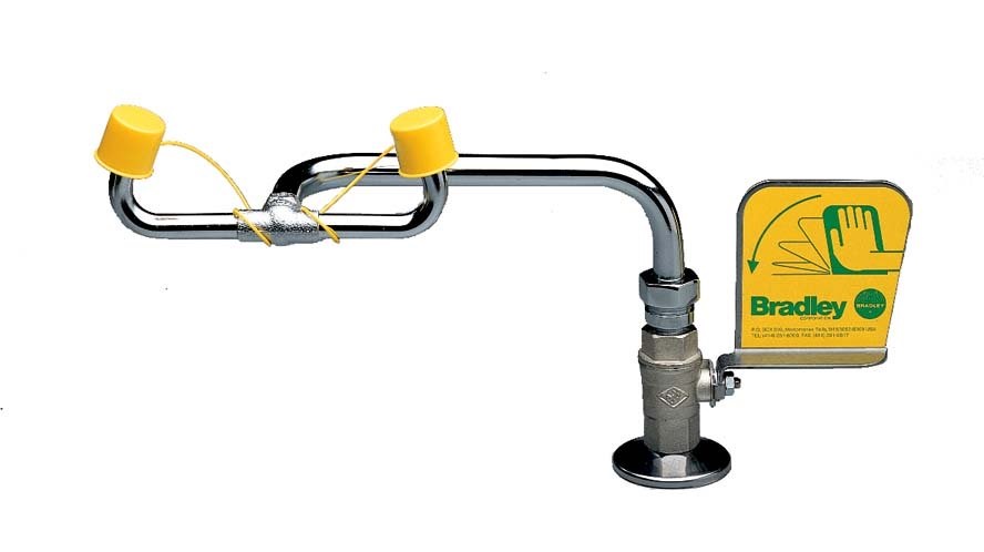 Laboratory Application Swing-Away Eyewash, Right-Hand Mount - First Aid Safety